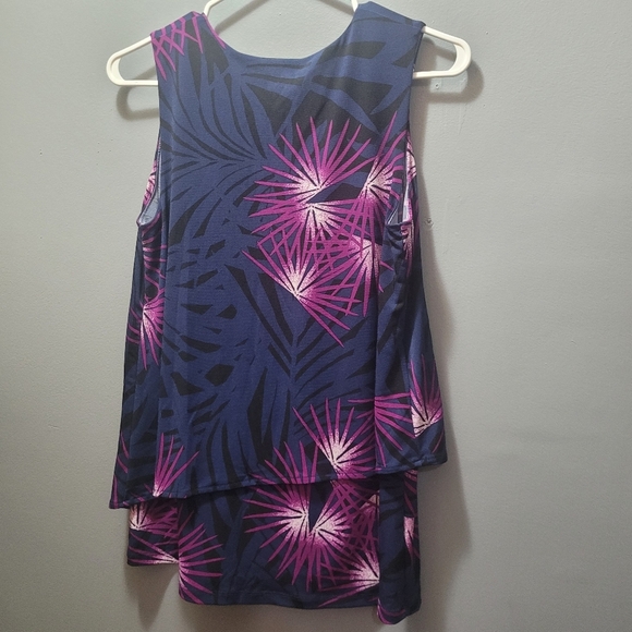 Alfani Sleeveless Floral Patterned Top XS - Picture 4 of 4